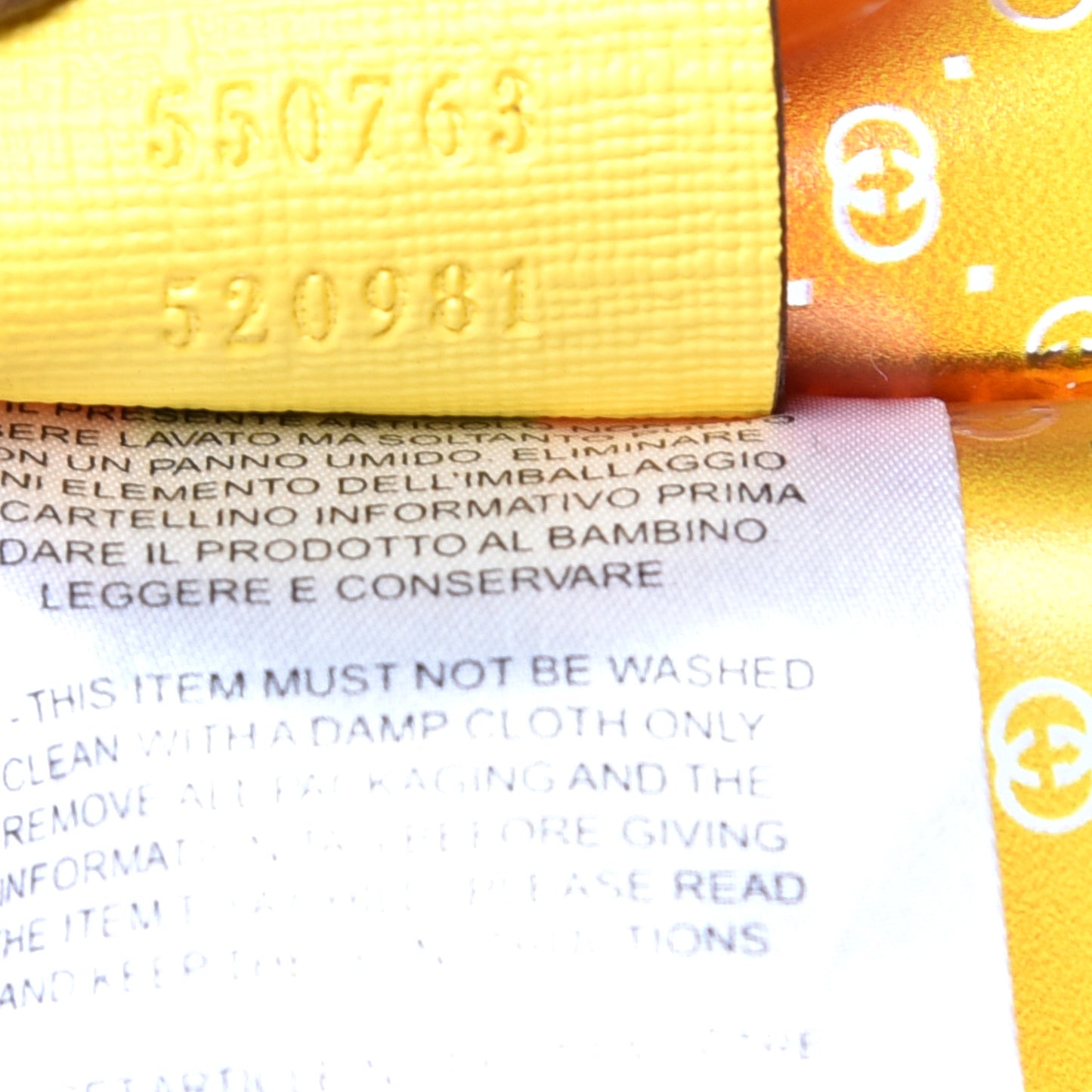 Textured Vinyl Kids GG Tote Multicolor