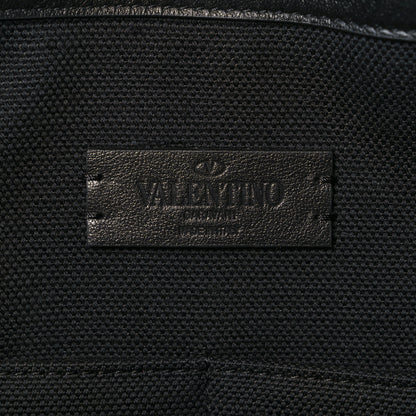 Valentino Garavani Canvas VLTN Neon Print Tote Black Multicolor 6 of 9