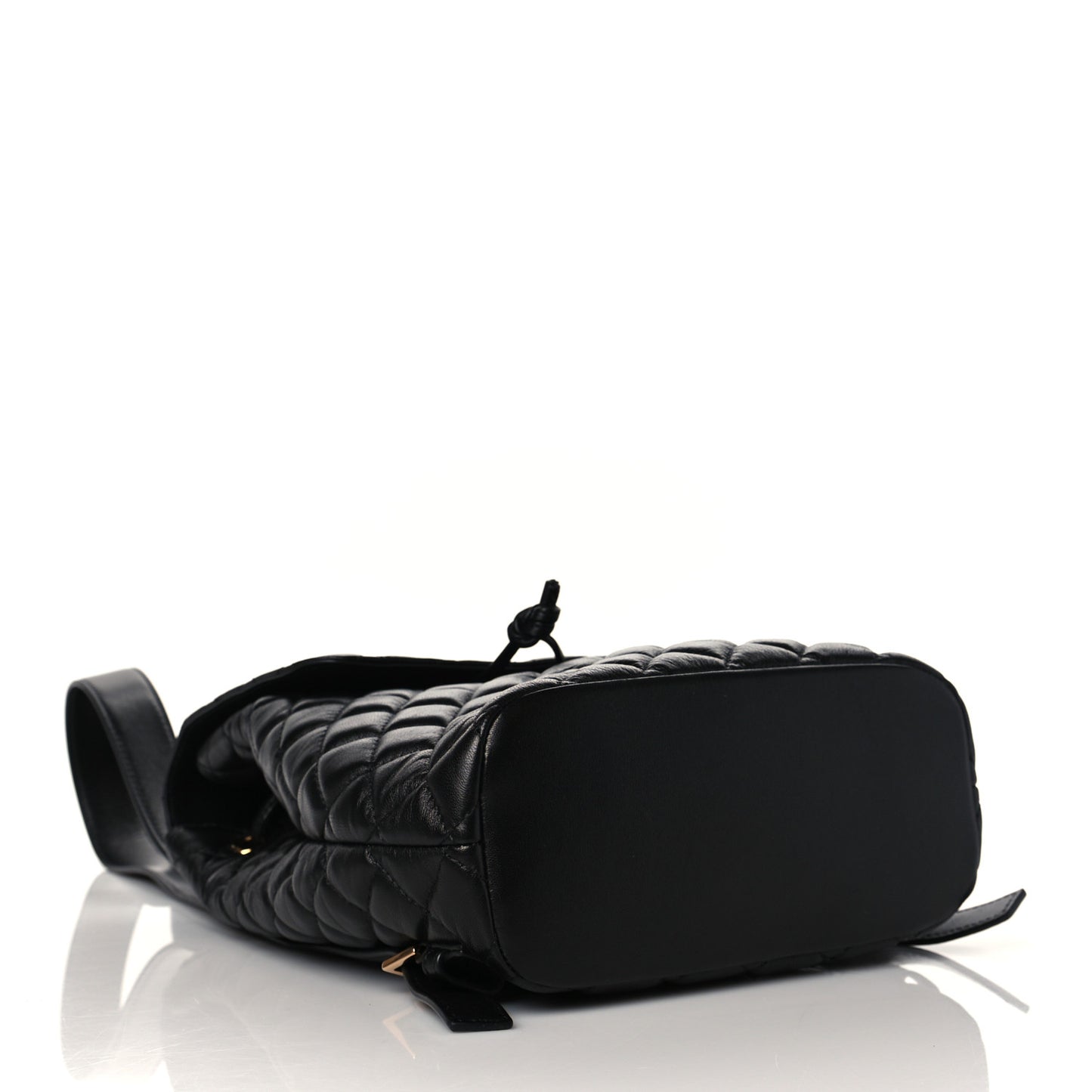 Calfskin Quilted Medusa Backpack Black