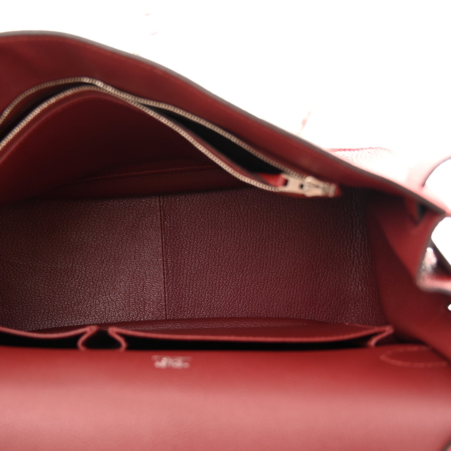 Hermes Taurillon Clemence Bi-Color Jypsiere 31 Rouge H Rouge Casaque 5 of 15