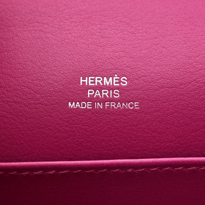 Hermes Swift Kelly Pochette Clutch Rose Pourpre 6 of 10