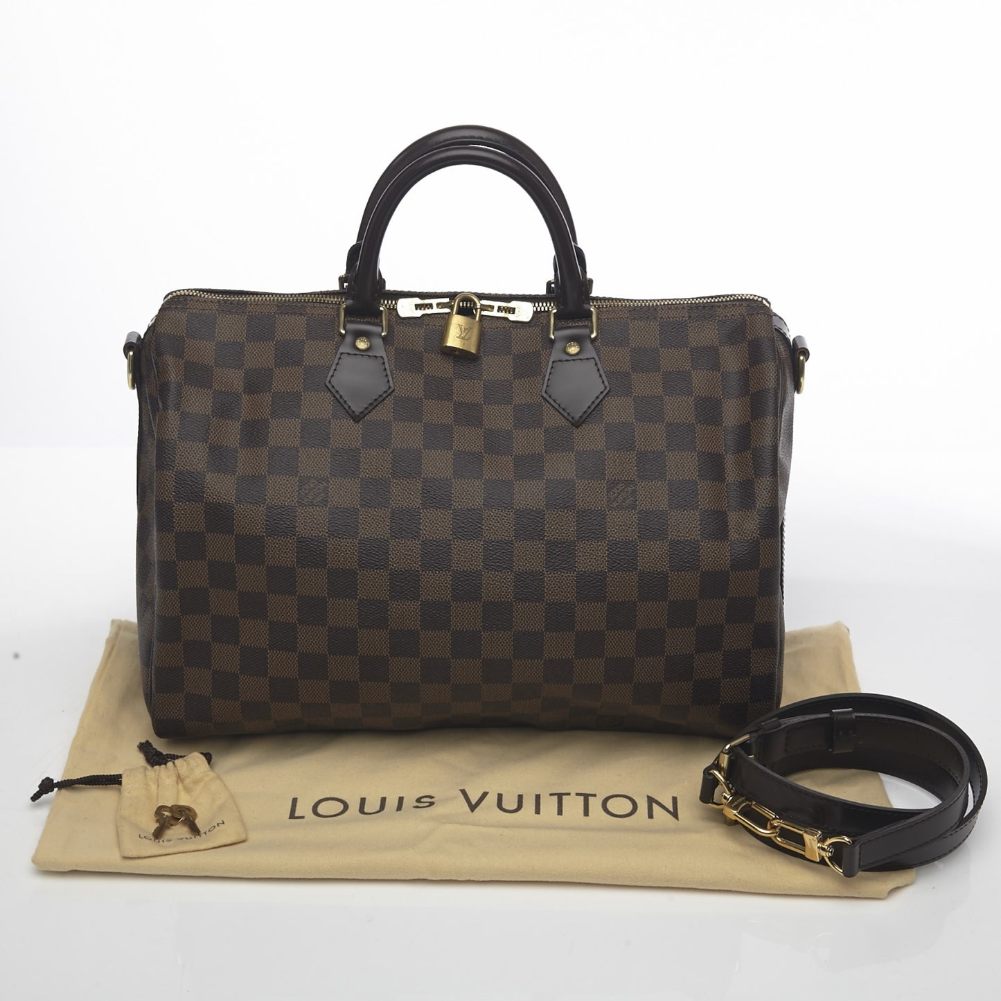 Damier Ebene Speedy Bandouliere 35