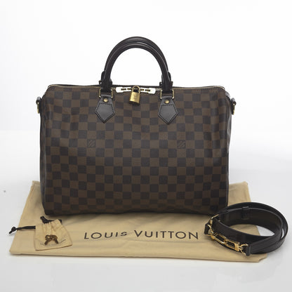 Louis Vuitton Damier Ebene Speedy Bandouliere 35 6 of 9