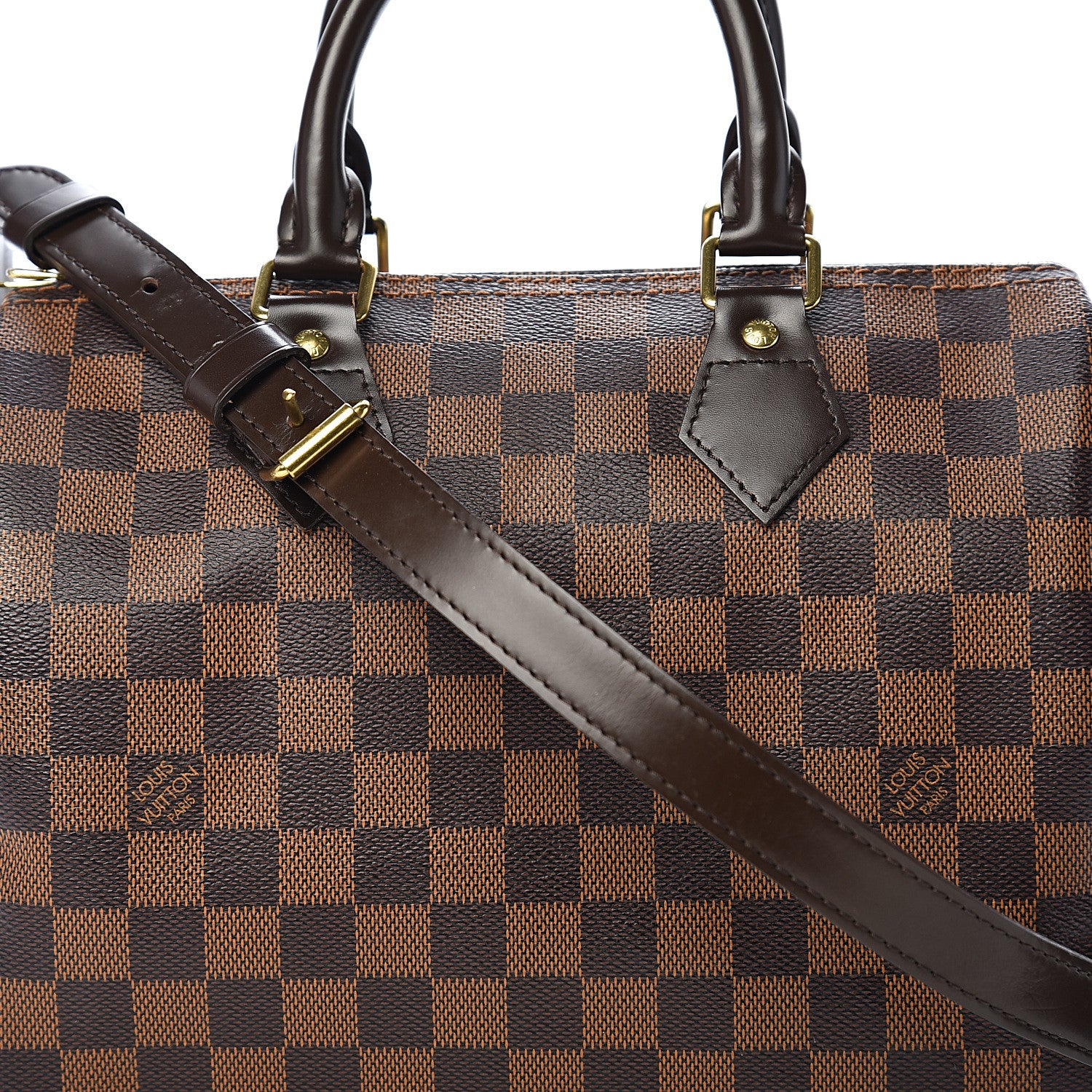 Louis Vuitton Damier Ebene Speedy Bandouliere 25 11 of 11