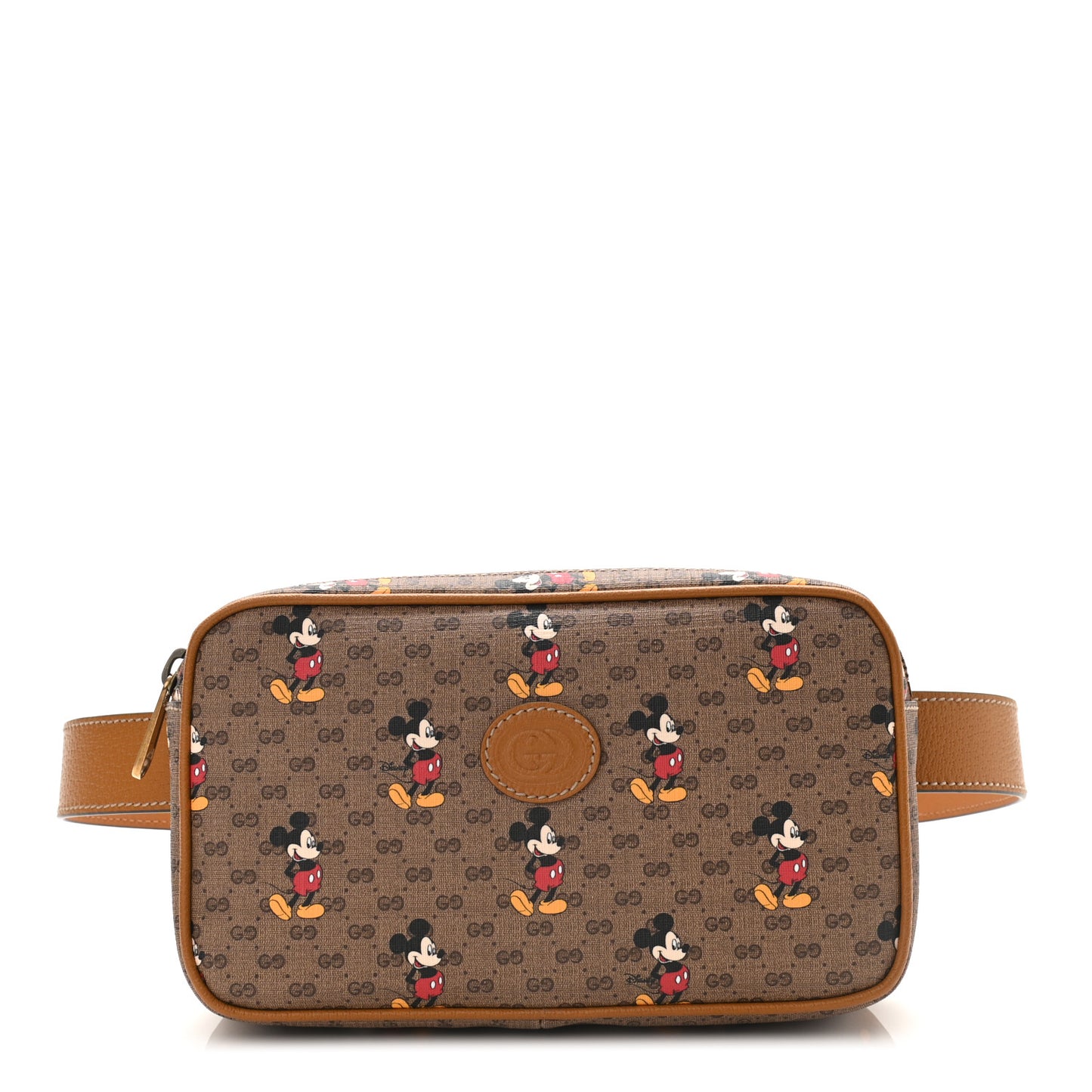 X DISNEY Mini Vintage GG Supreme Monogram Mickey Mouse Small Belt Bag 95 38 Beige Vintage Sun Oil