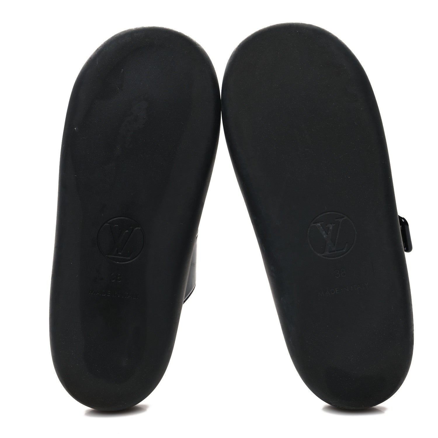 Louis Vuitton Monogram Sunbath Flat Mule Sandals 38 Black 5 of 7