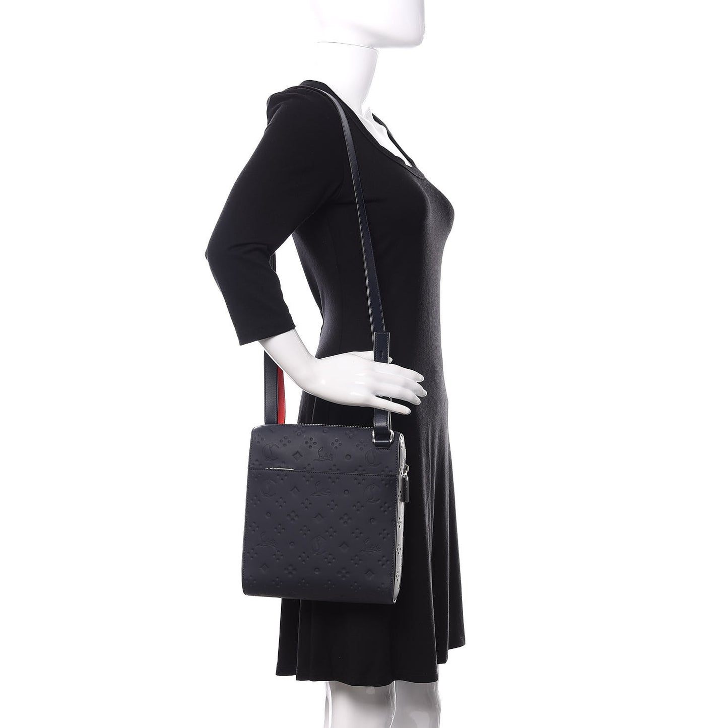 Calfskin Bench Medium Reporter Navy