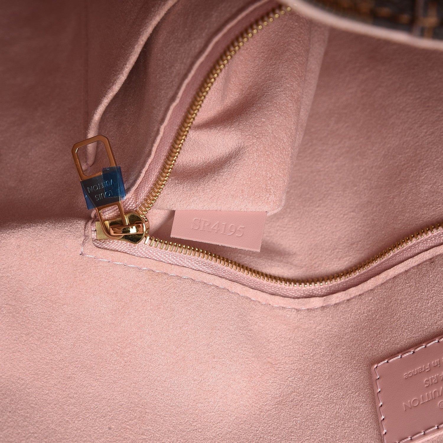 Louis Vuitton Damier Ebene Caissa Hobo Rose Ballerine 7 of 7