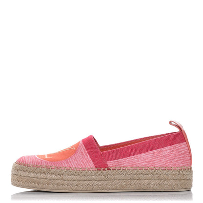 Louis Vuitton Canvas Blue Shore Espadrille Flats 39 Corail 1 of 7