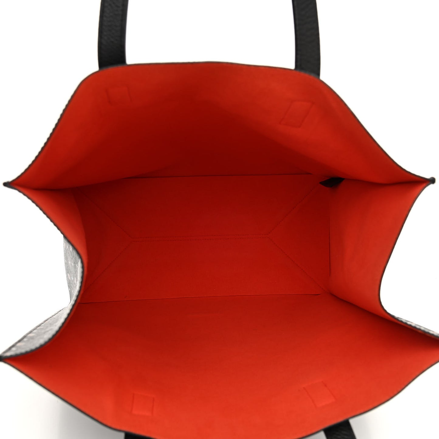 Textured Coated Canvas Mini Lilies Print Tote Black