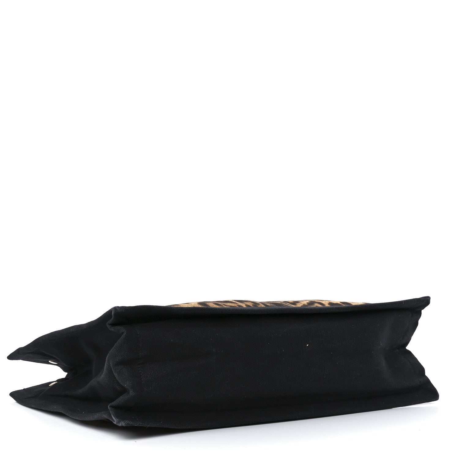 Saint Laurent Canvas Calfskin Leopard Print Rive Gauche Noe Tote Natural Black 4 of 11