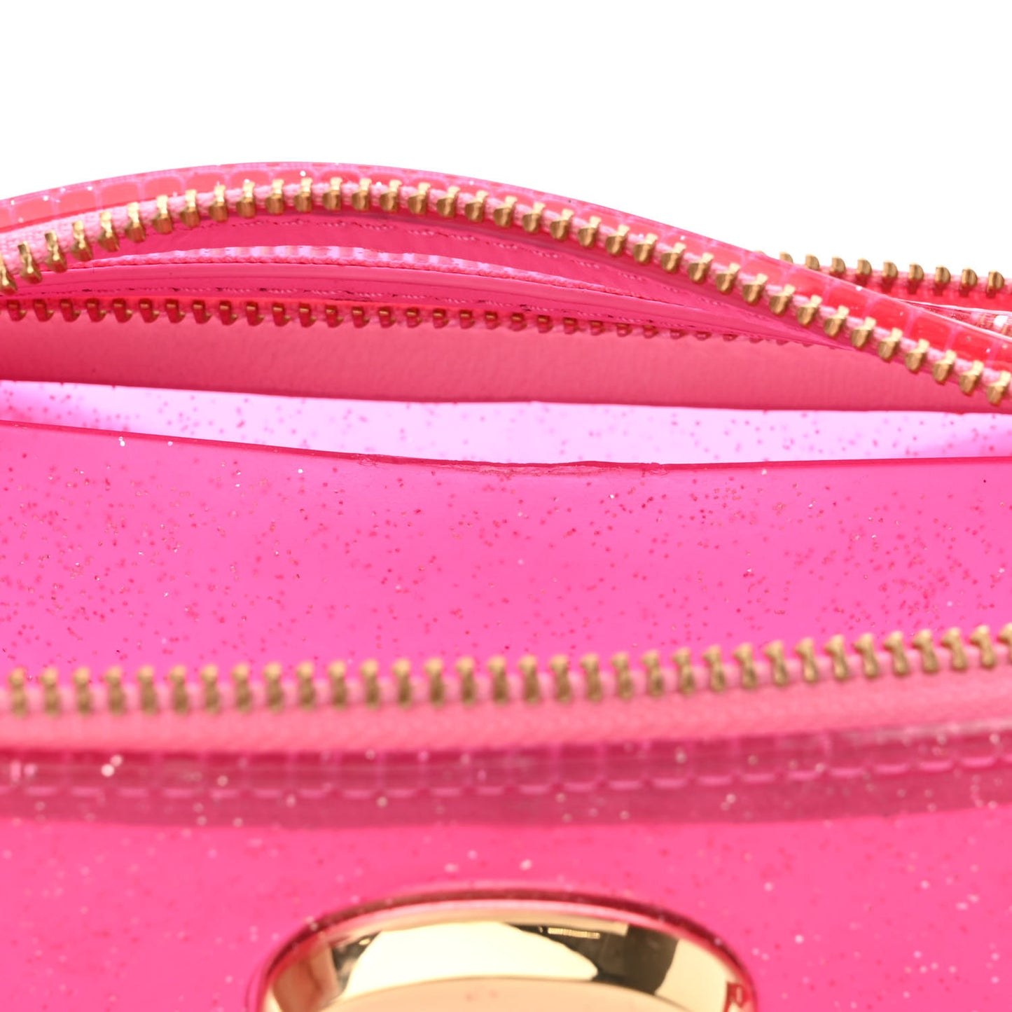Jelly Glitter Small Snapshot Camera Bag Pink