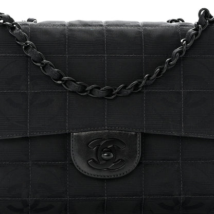 Chanel Nylon Medium Travel Flap Black 7 of 9