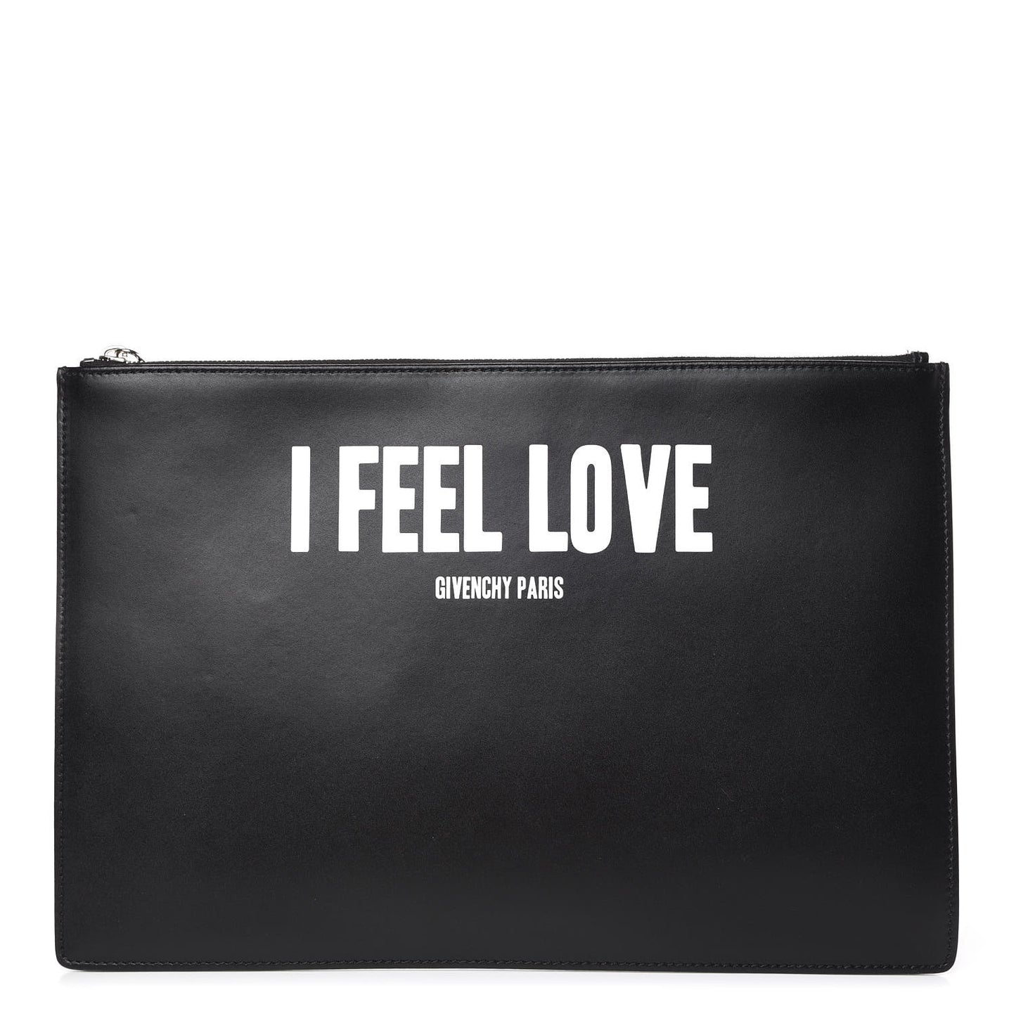 Calfskin I Feel Love Large Pouch Black