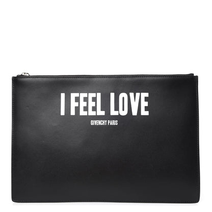 Givenchy Calfskin I Feel Love Large Pouch Black 1 of 7
