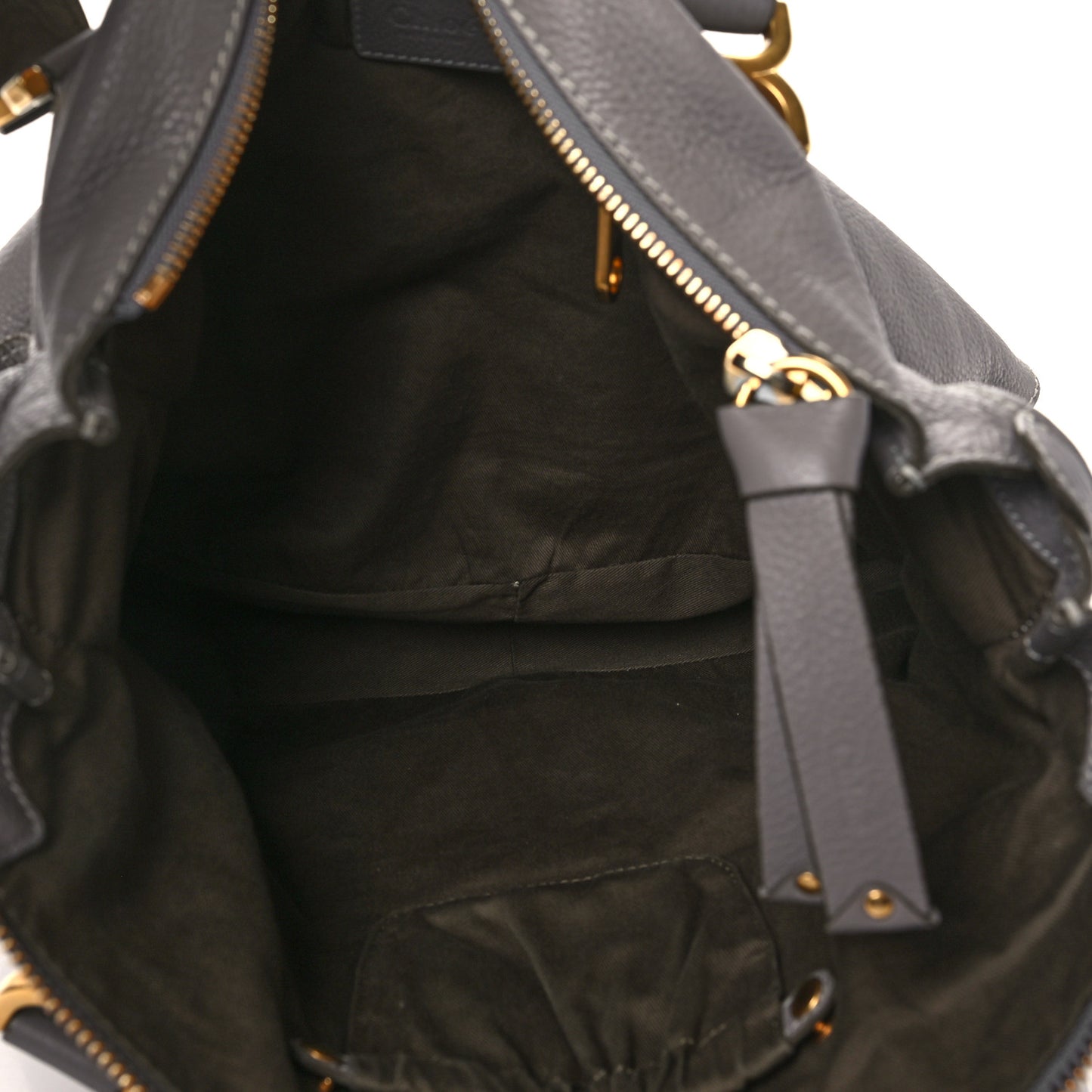 Calfskin Large Marcie Satchel Cashmere Grey