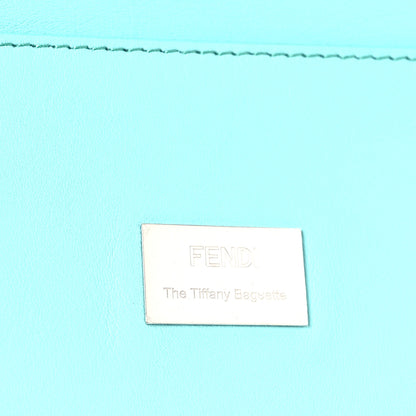 Fendi X TIFFANY Nappa Silver Baguette Blue Tiffany Silver 6 of 14