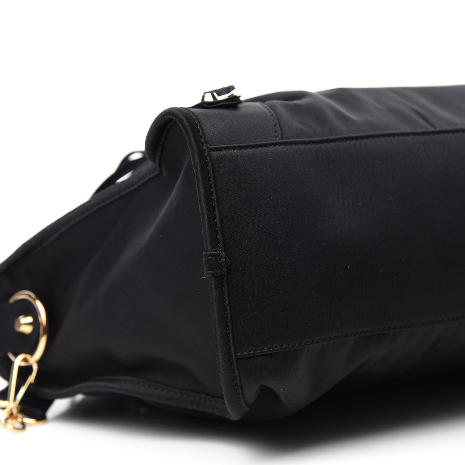 Balenciaga Satin Classic Gold Hardware City Black 6 of 10