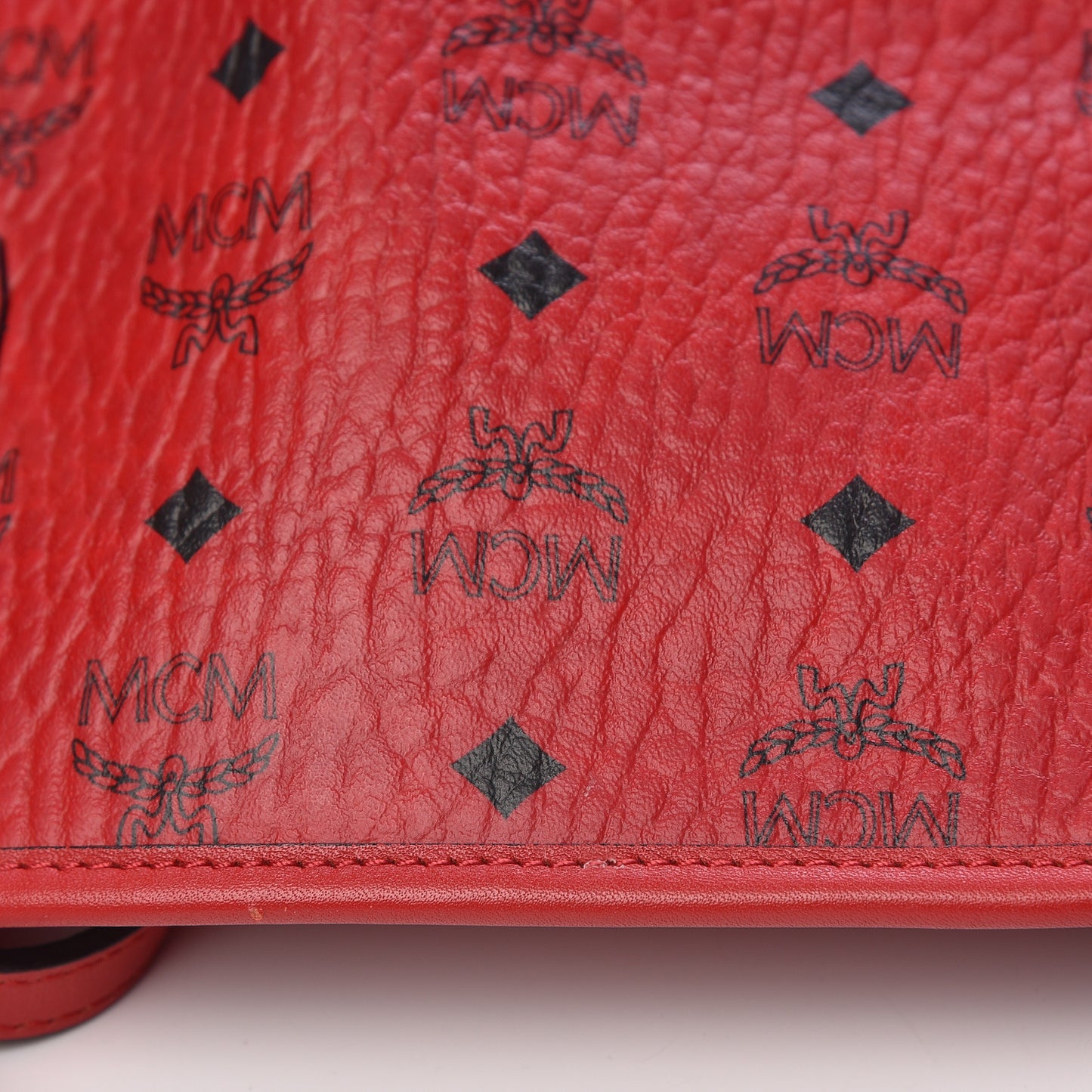 Visetos Medium Anya Shopper Tote Ruby Red