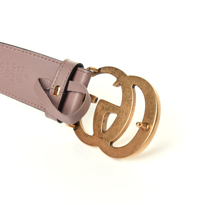 Gucci Calfskin Double G 40mm Belt 115 46 Porcelain Rose 6 of 7