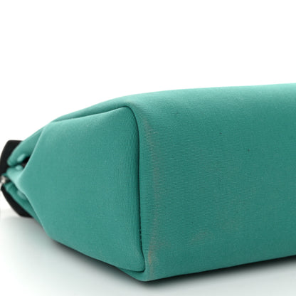 Hermes Military Toile Vache Hunter Laque Horseshoe Herbag Zip Retourne PM 31 Malachite 10 of 12