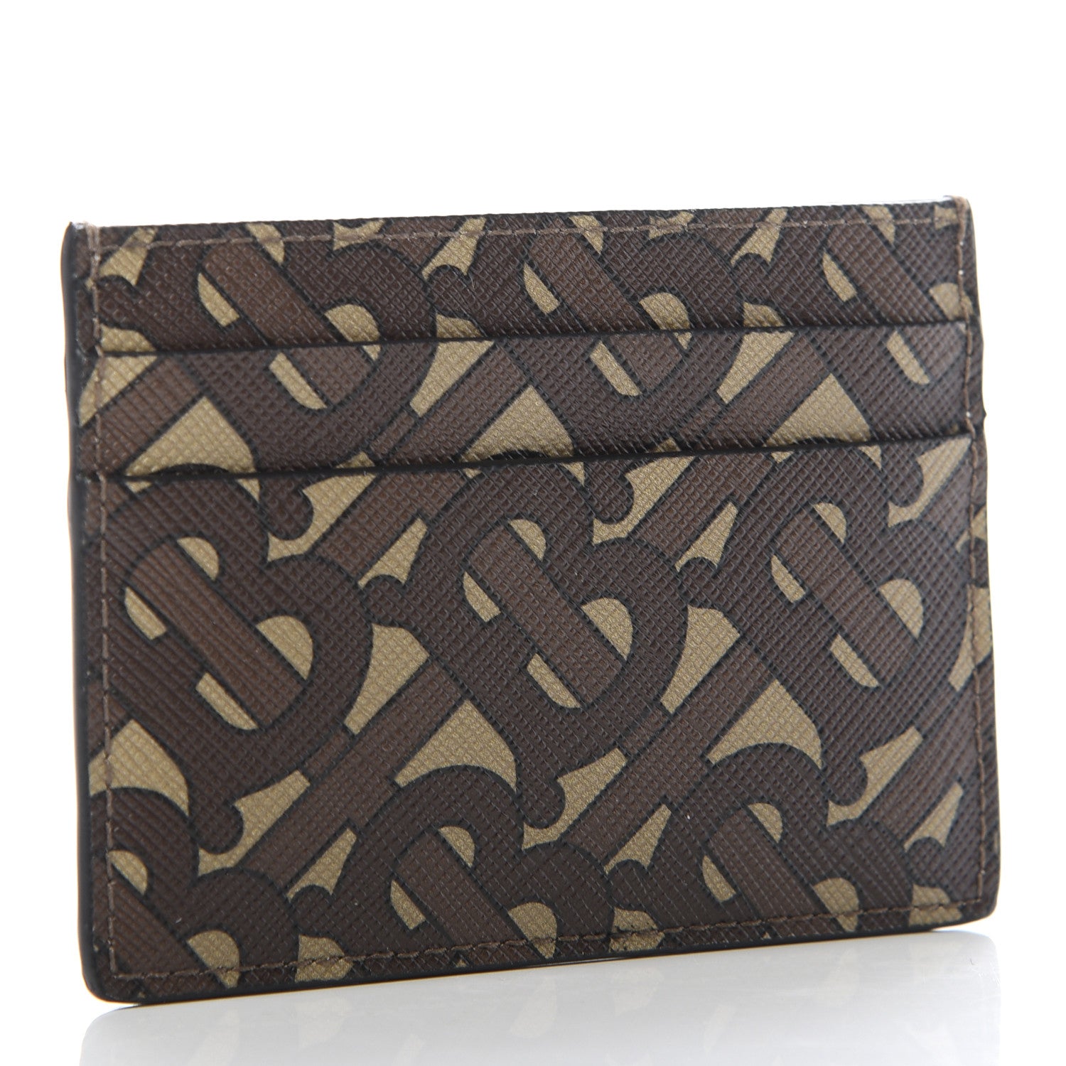 Burberry E-Canvas Monogram Card Case Bridle Brown 3 of 6