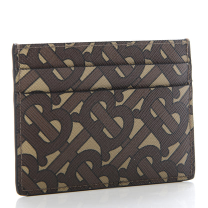Burberry E-Canvas Monogram Card Case Bridle Brown 3 of 6