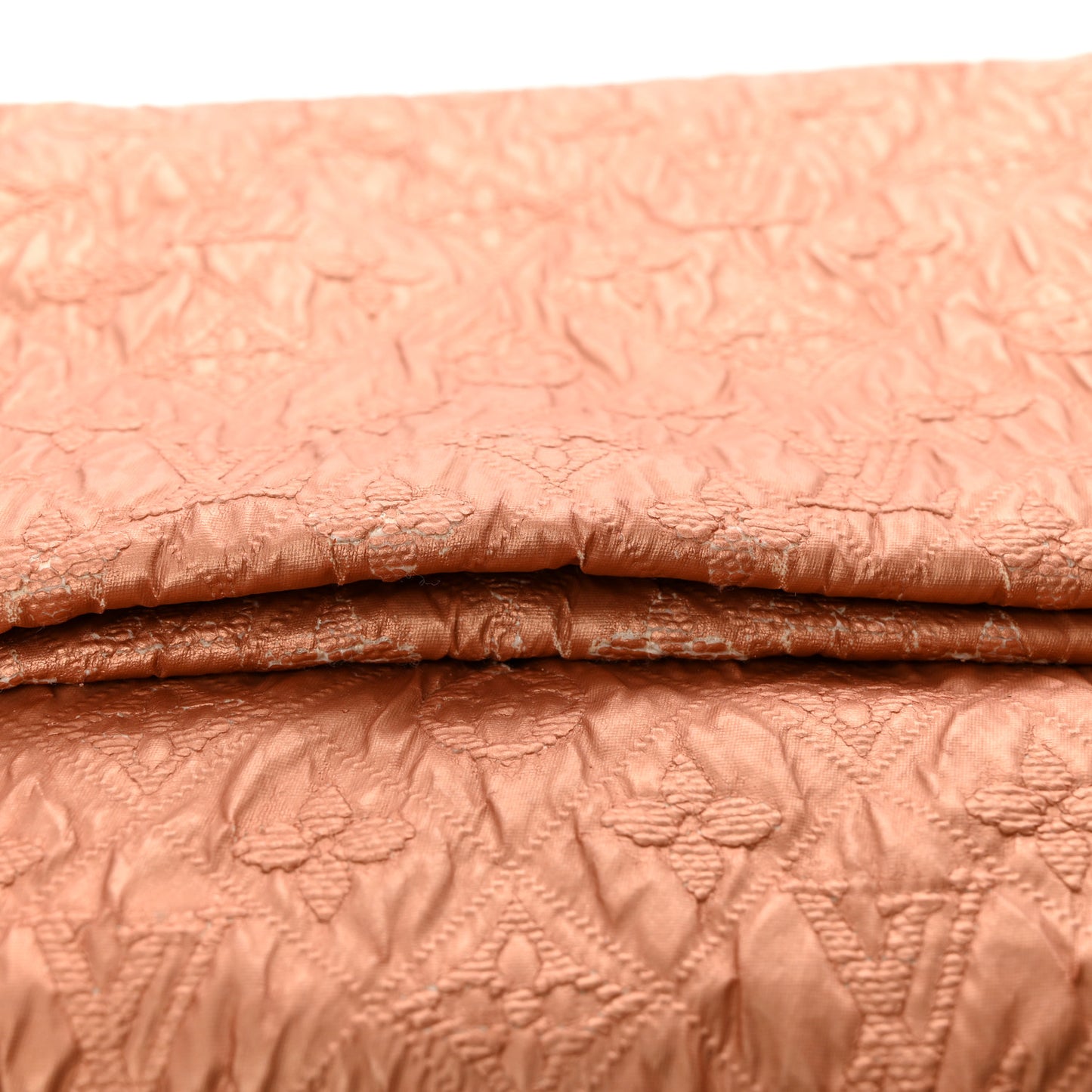 Jacquard Quilted Monogram Limelight Clutch GM Rose Gold