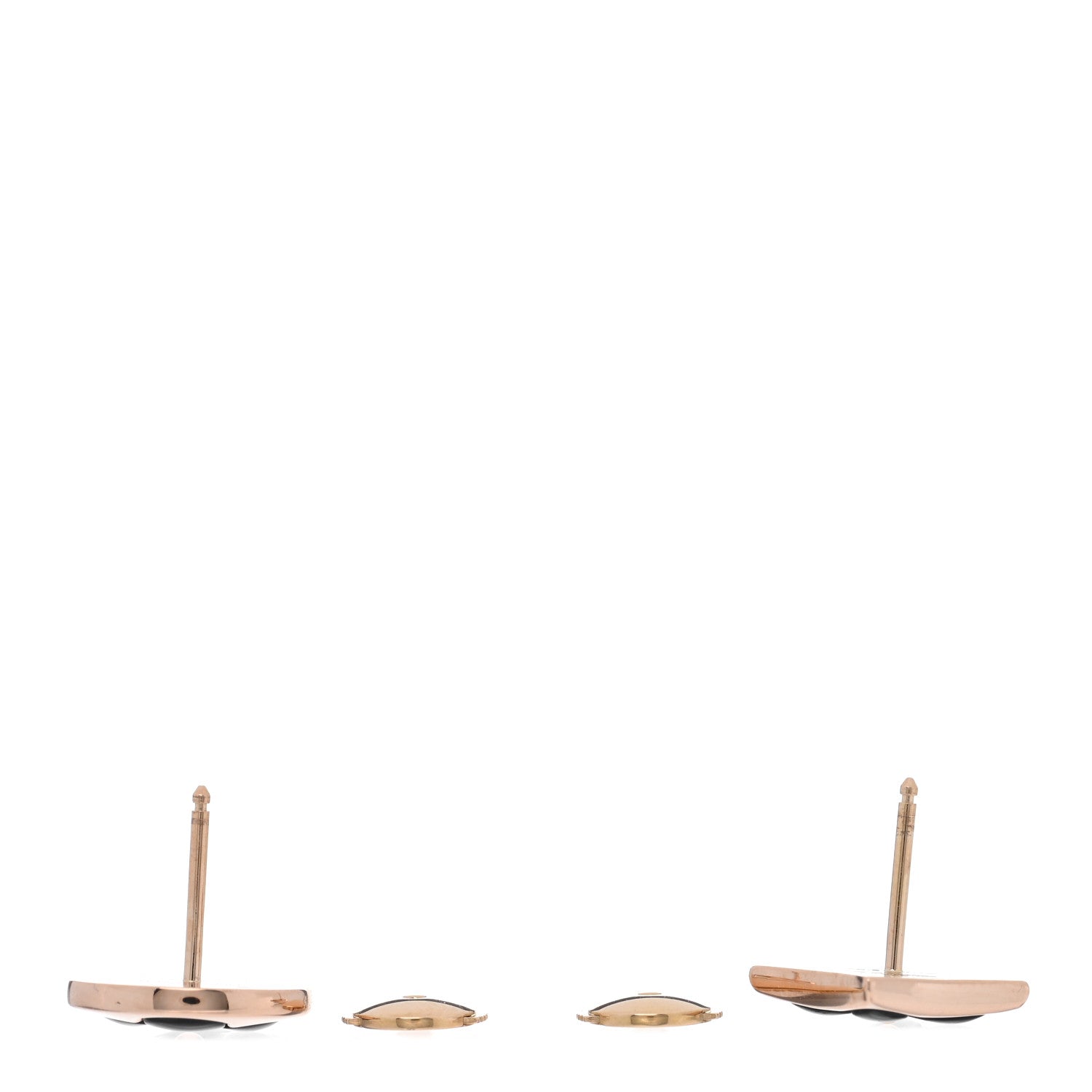 Louis Vuitton 18K Pink Gold Grey Mother of Pearl Color Blossom Star & Sun Stud Earrings 3 of 5