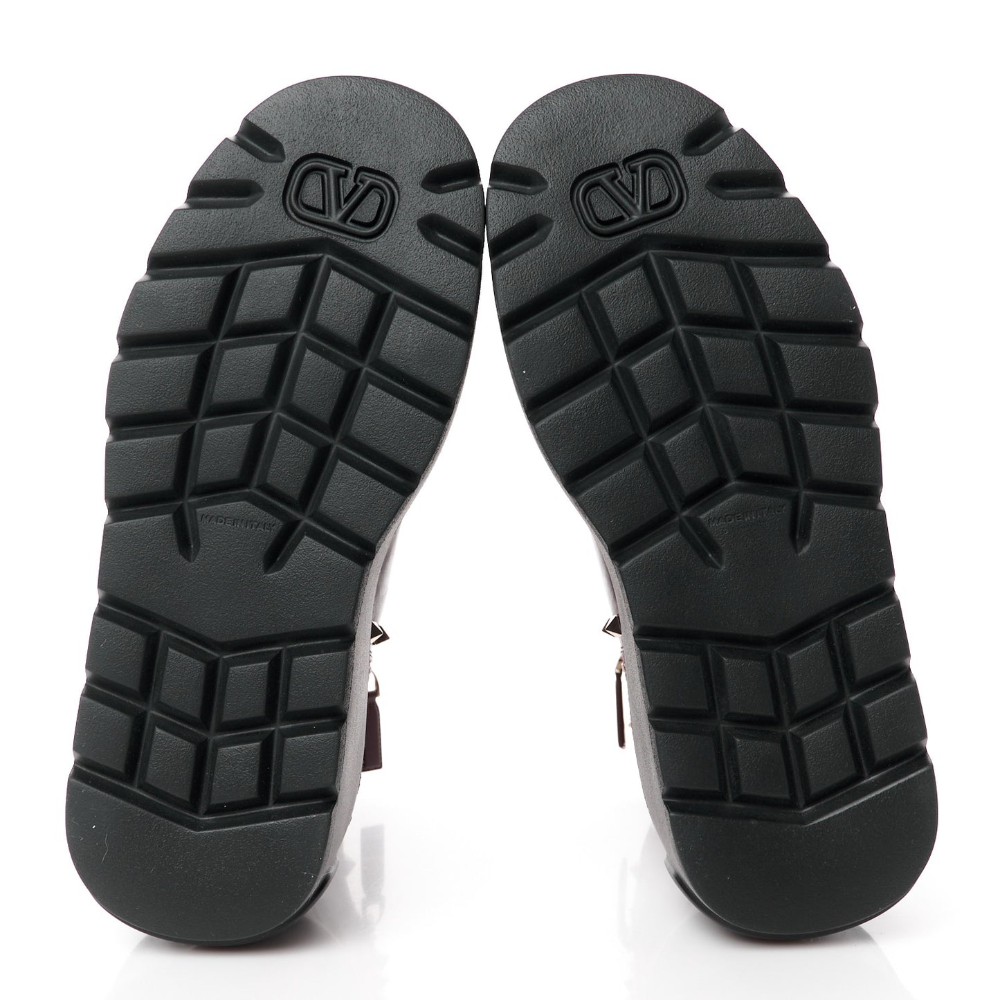 Calfskin Rockstud VLOGO Uniqueform Chelsea 55/85mm Flatform Ankle Boots 37 Rubin Black