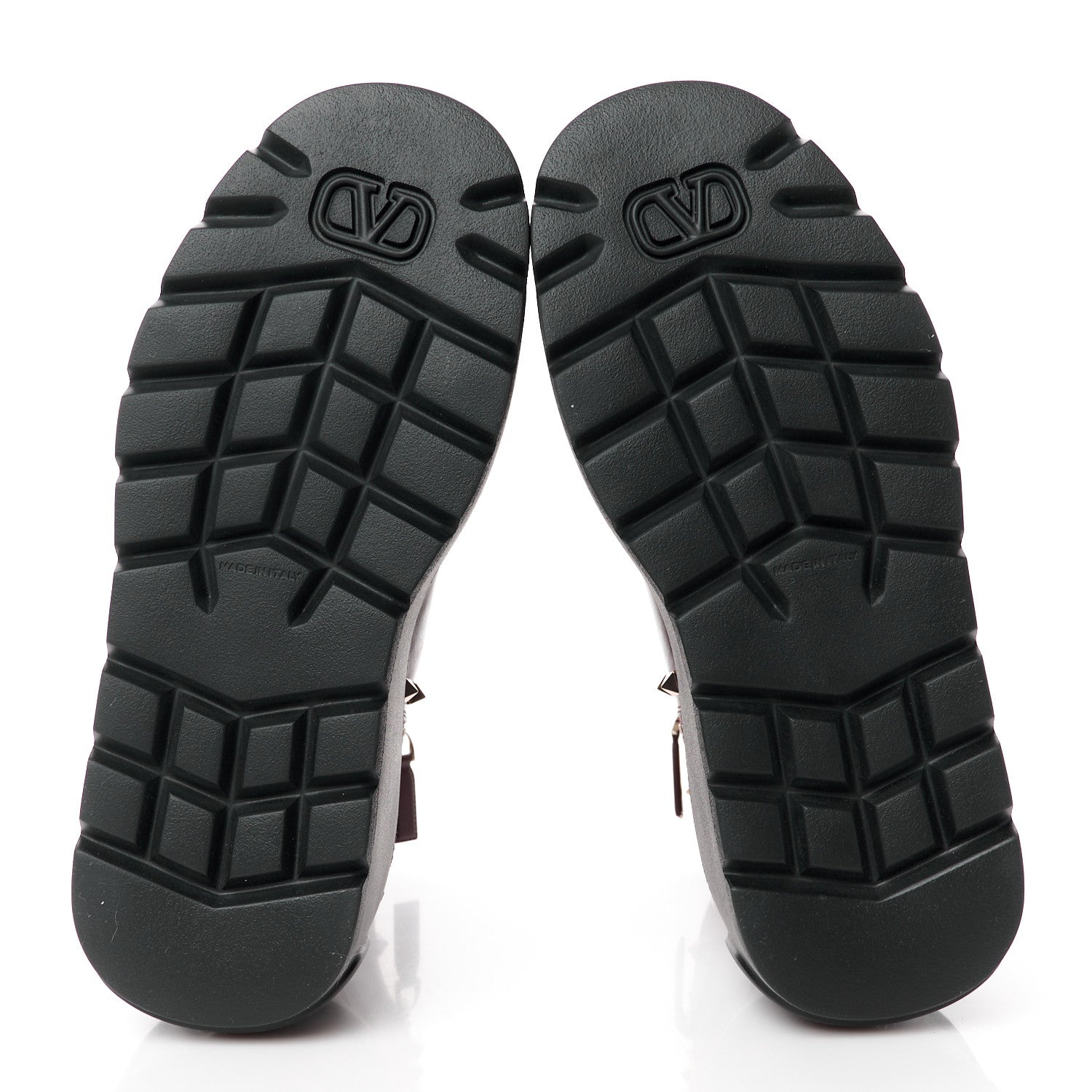 Valentino Garavani Calfskin Rockstud VLOGO Uniqueform Chelsea 55/85mm Flatform Ankle Boots 37 Rubin Black 5 of 10