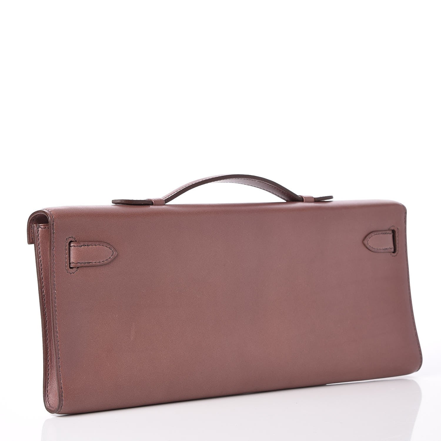 Hermes Tadelakt Kelly Cut Clutch Pochette Griolet 4 of 23