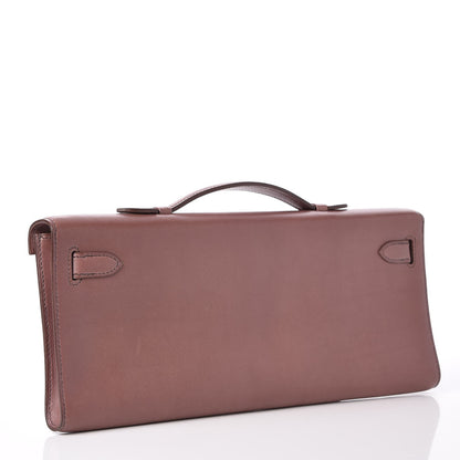 Hermes Tadelakt Kelly Cut Clutch Pochette Griolet 4 of 23