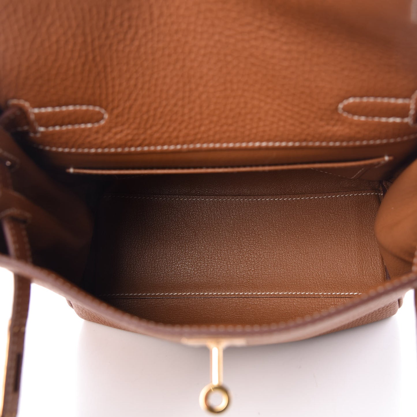 Taurillon Clemence Kelly Ado Backpack Gold