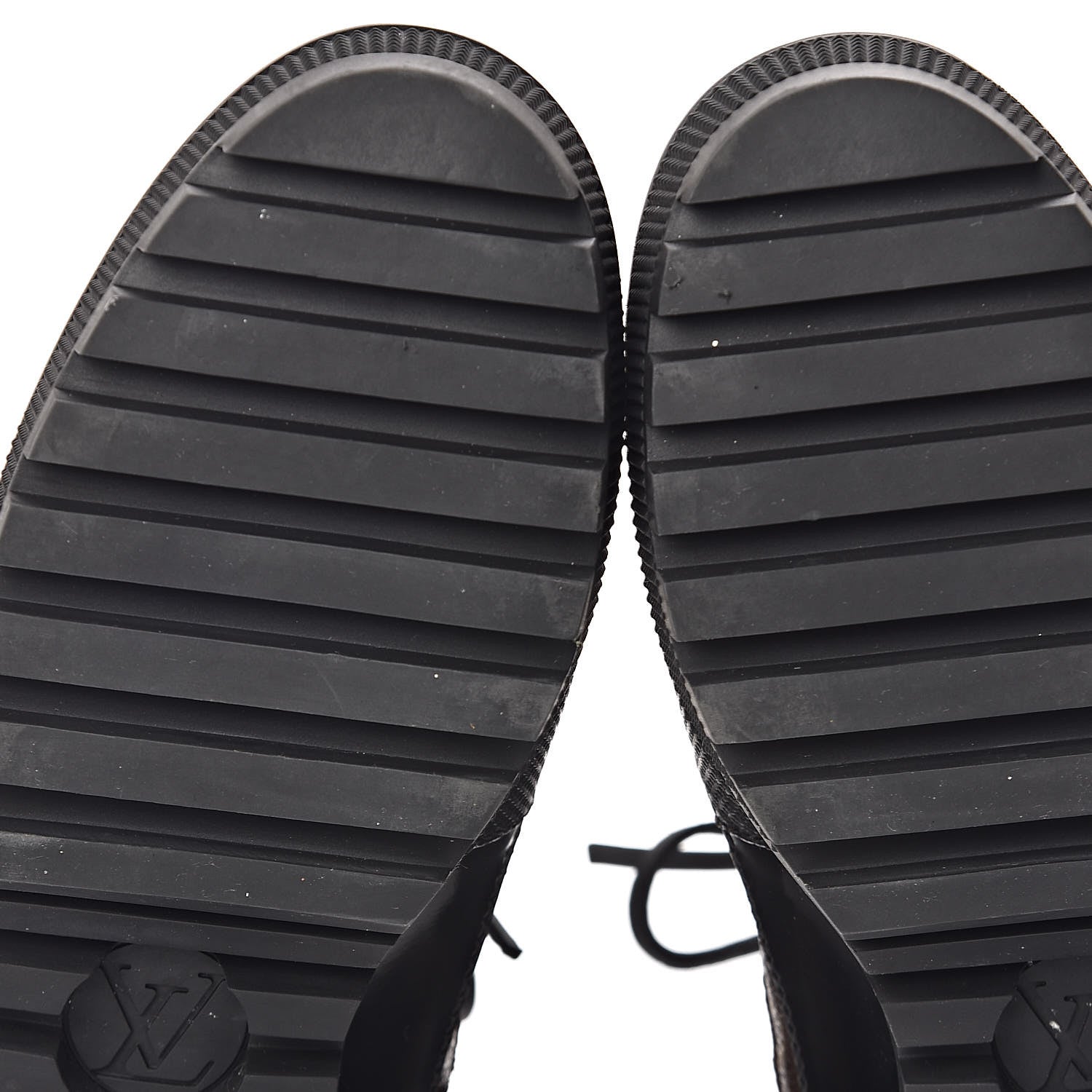 Louis Vuitton Suede Calfskin Monogram Checkpoint Platform Desert Boots 41 Black 5 of 9