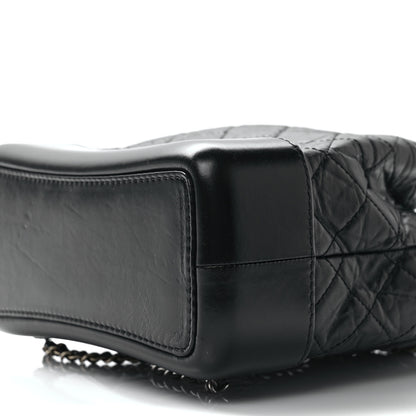 Chanel Aged Calfskin Quilted Small Gabrielle Backpack Black 9 of 9