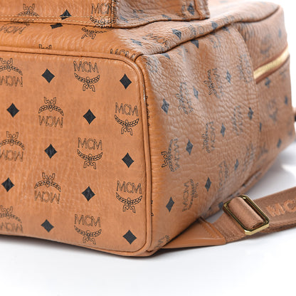 MCM Visetos Medium Stark Backpack Cognac 9 of 12