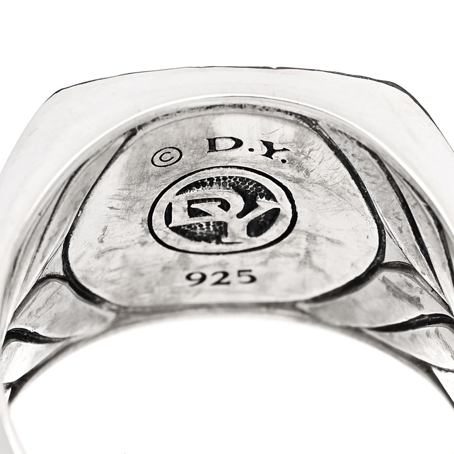 Sterling Silver Diamond Mens Pave Signet Ring 71 13.25