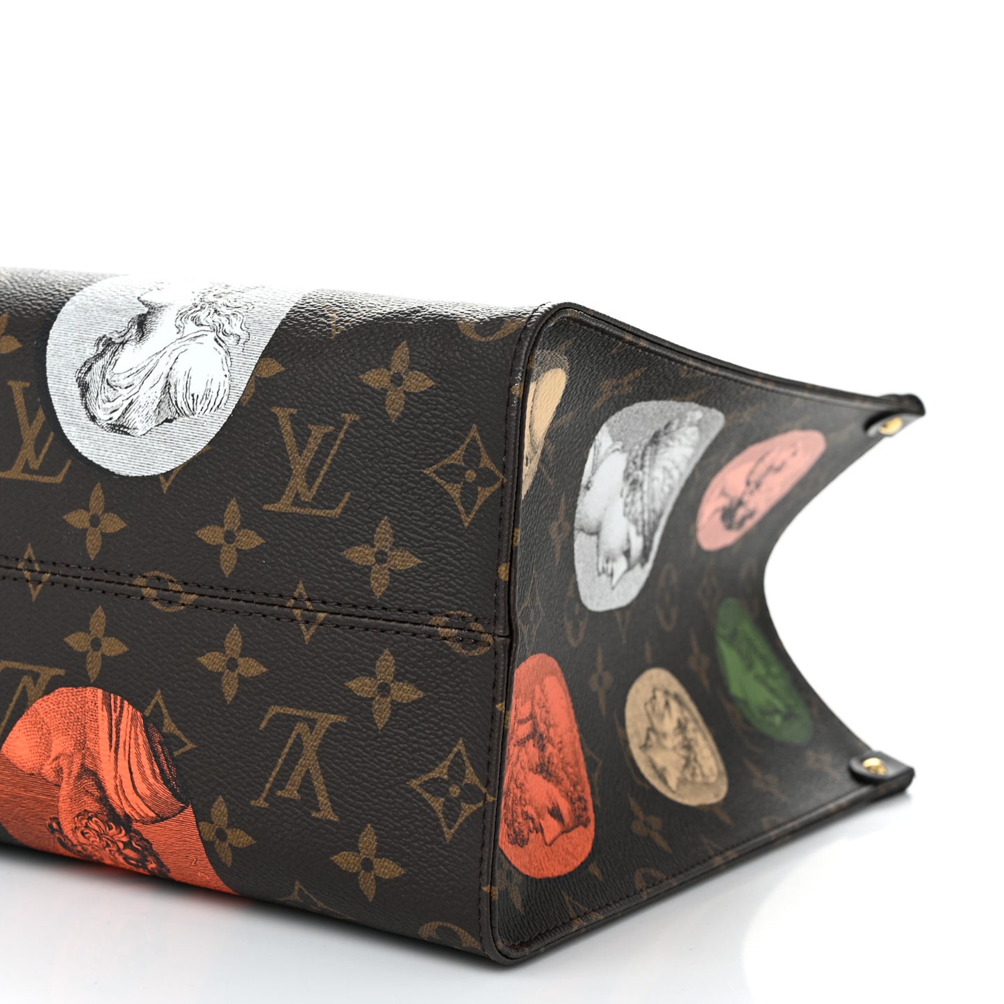 X FORNASETTI Monogram Cameo Onthego MM