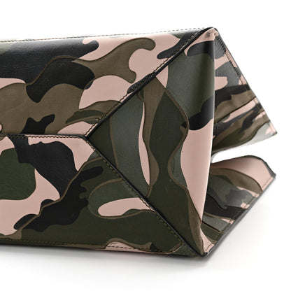 Valentino Garavani Nappa Canvas Camo Medium Rockstud Soft Tote Water Rose 9 of 16