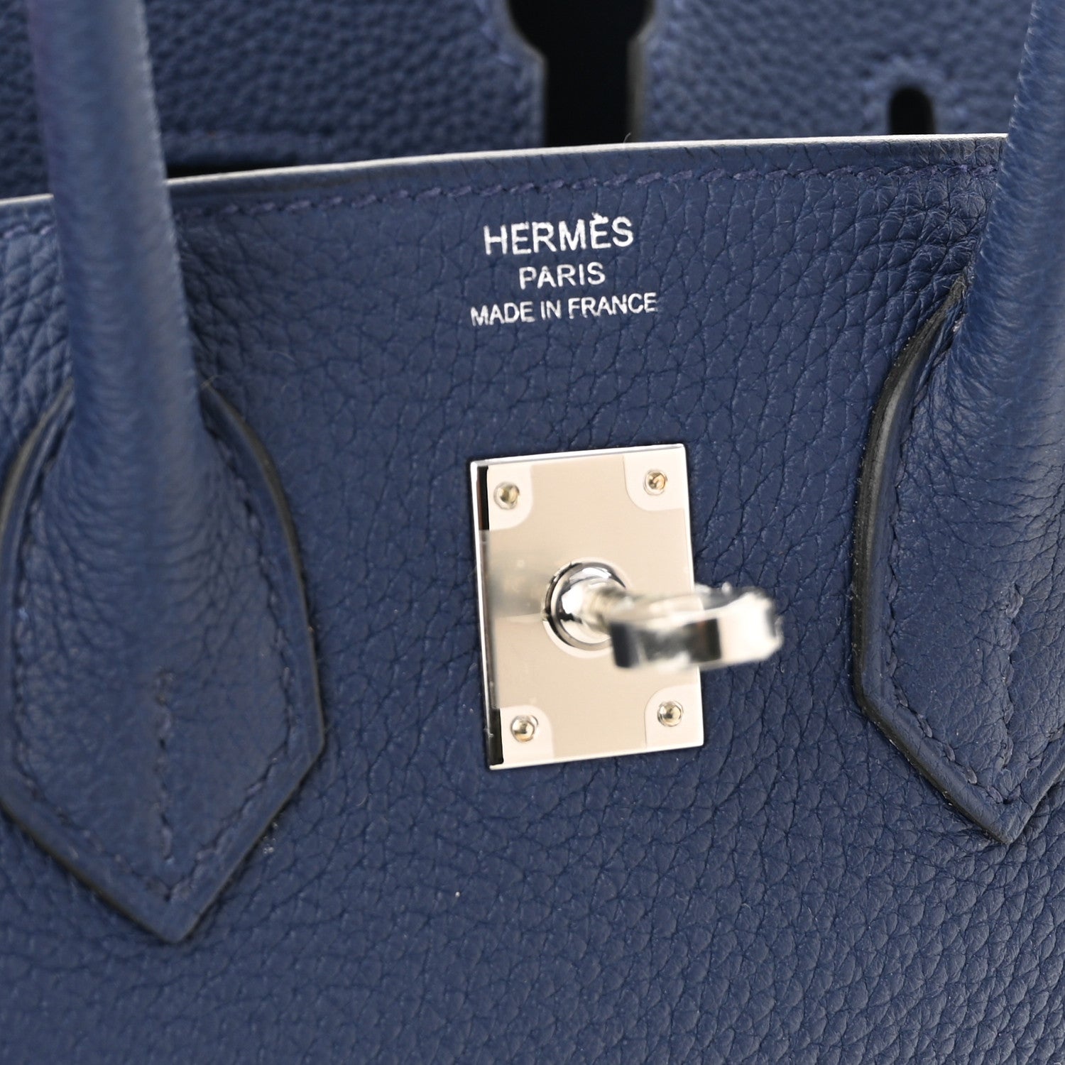 Hermes Togo Birkin 25 Bleu Saphir 6 of 11