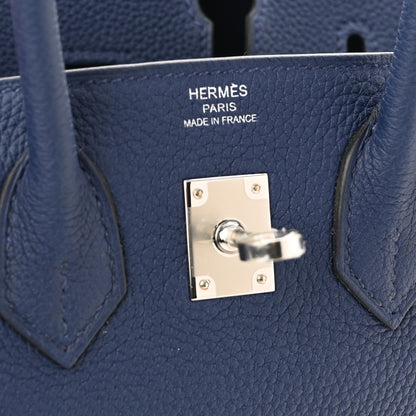 Hermes Togo Birkin 25 Bleu Saphir 6 of 11