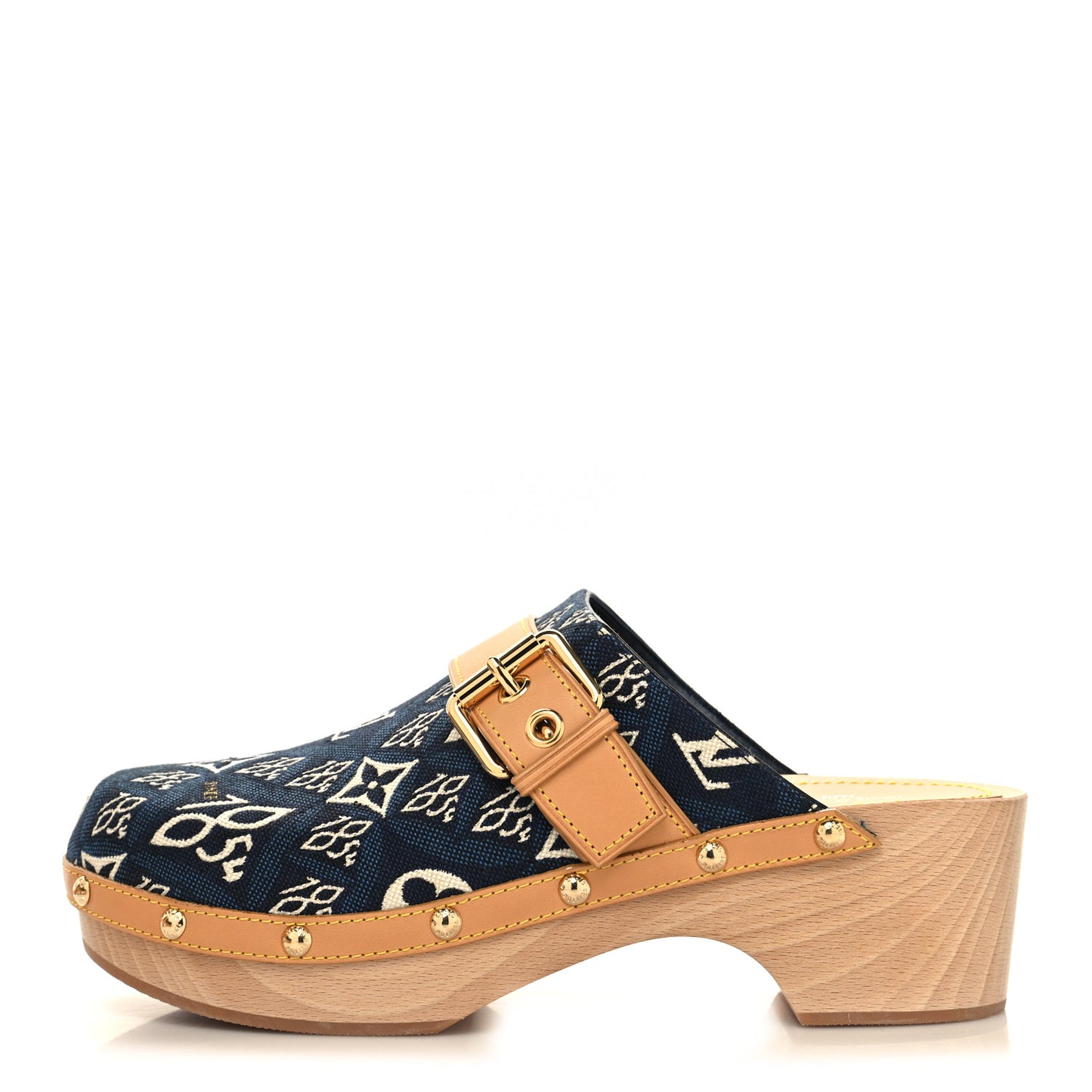 Jacquard Since 1854 Cottage Clog Mules 38 Blue