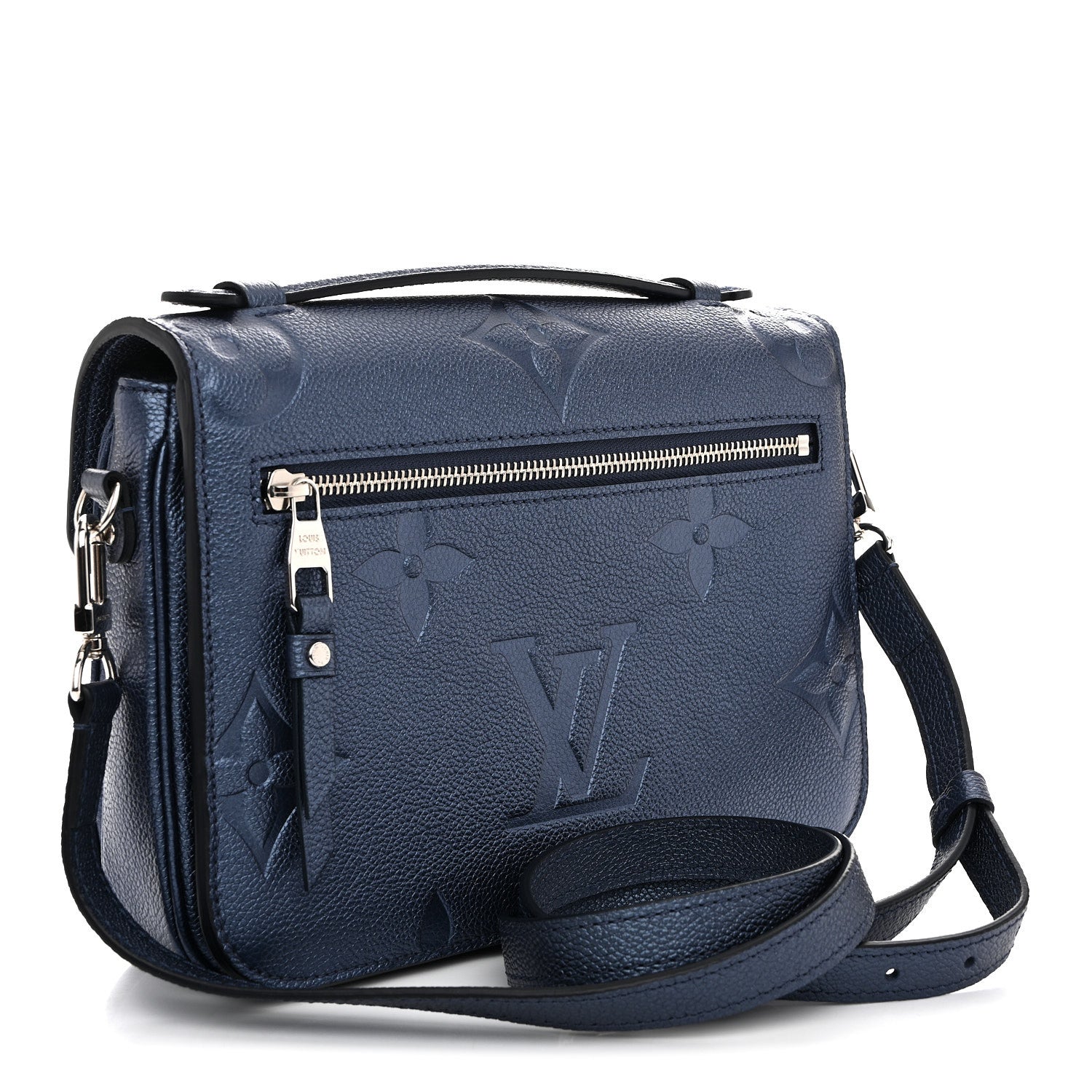 Louis Vuitton Metallic Empreinte Monogram Giant Pochette Metis Navy Nacre 3 of 9