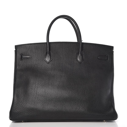 Hermes Taurillon Clemence Birkin 40 Black 3 of 36
