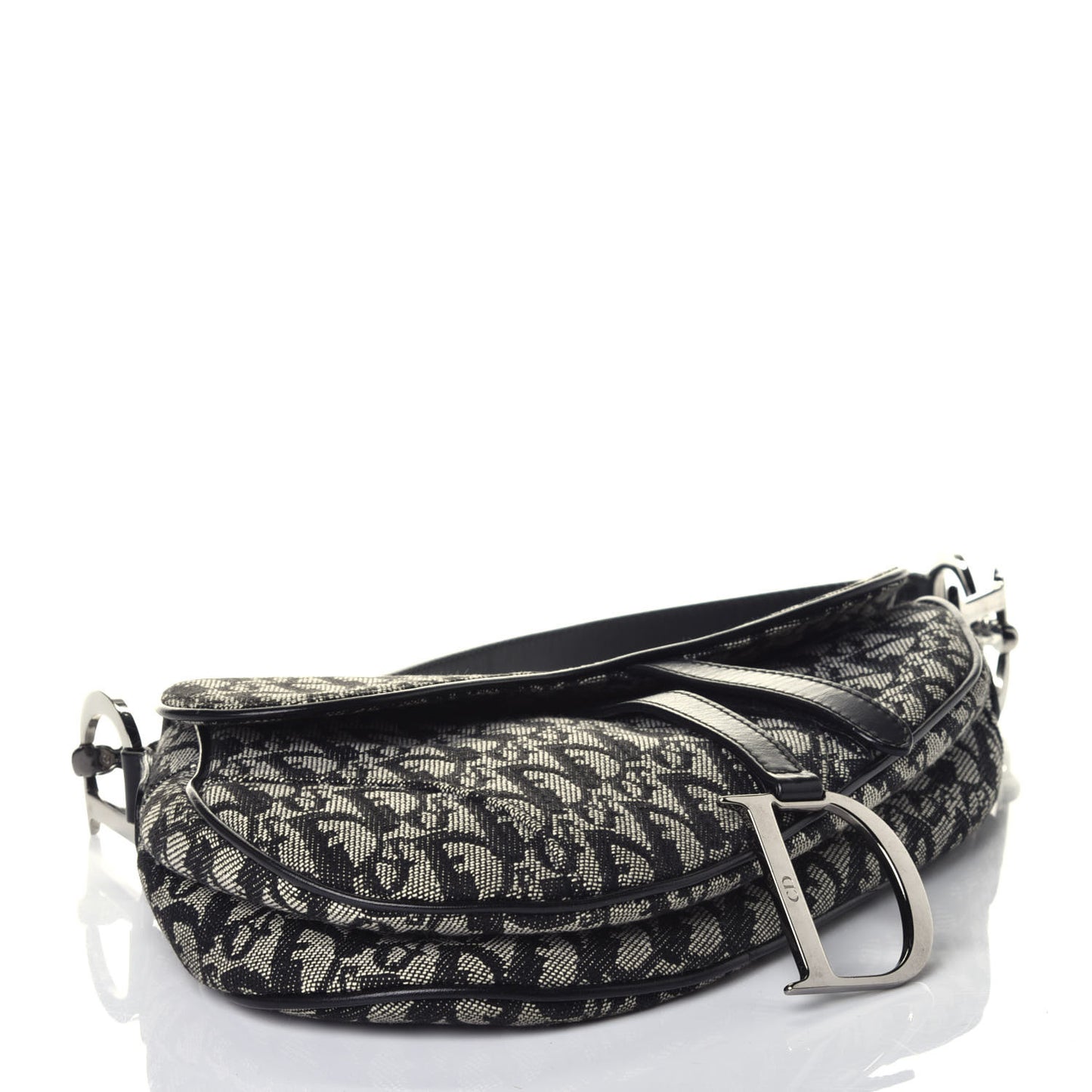 Monogram Saddle Bag Black