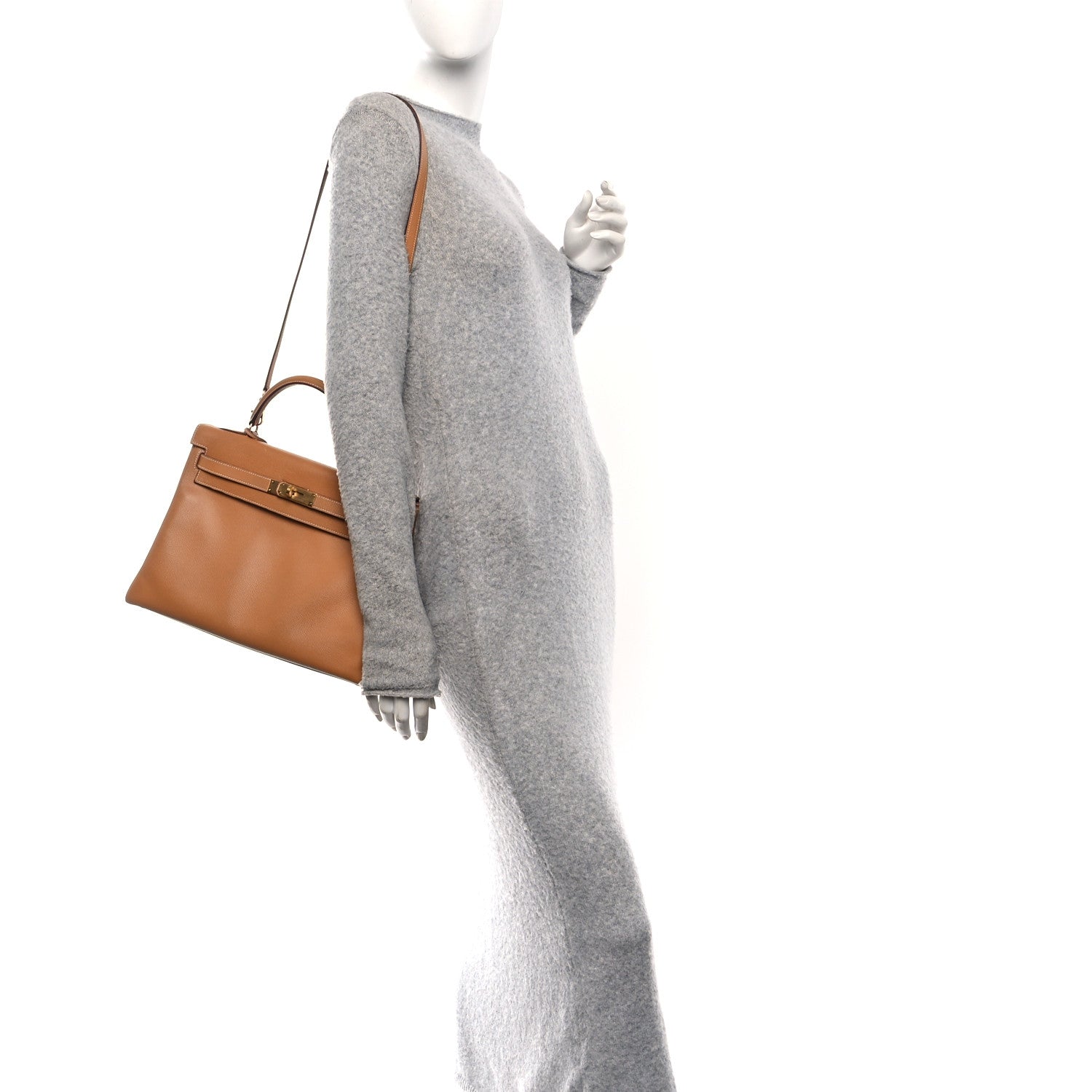 Hermes Courchevel Kelly Retourne 32 Gold 2 of 10