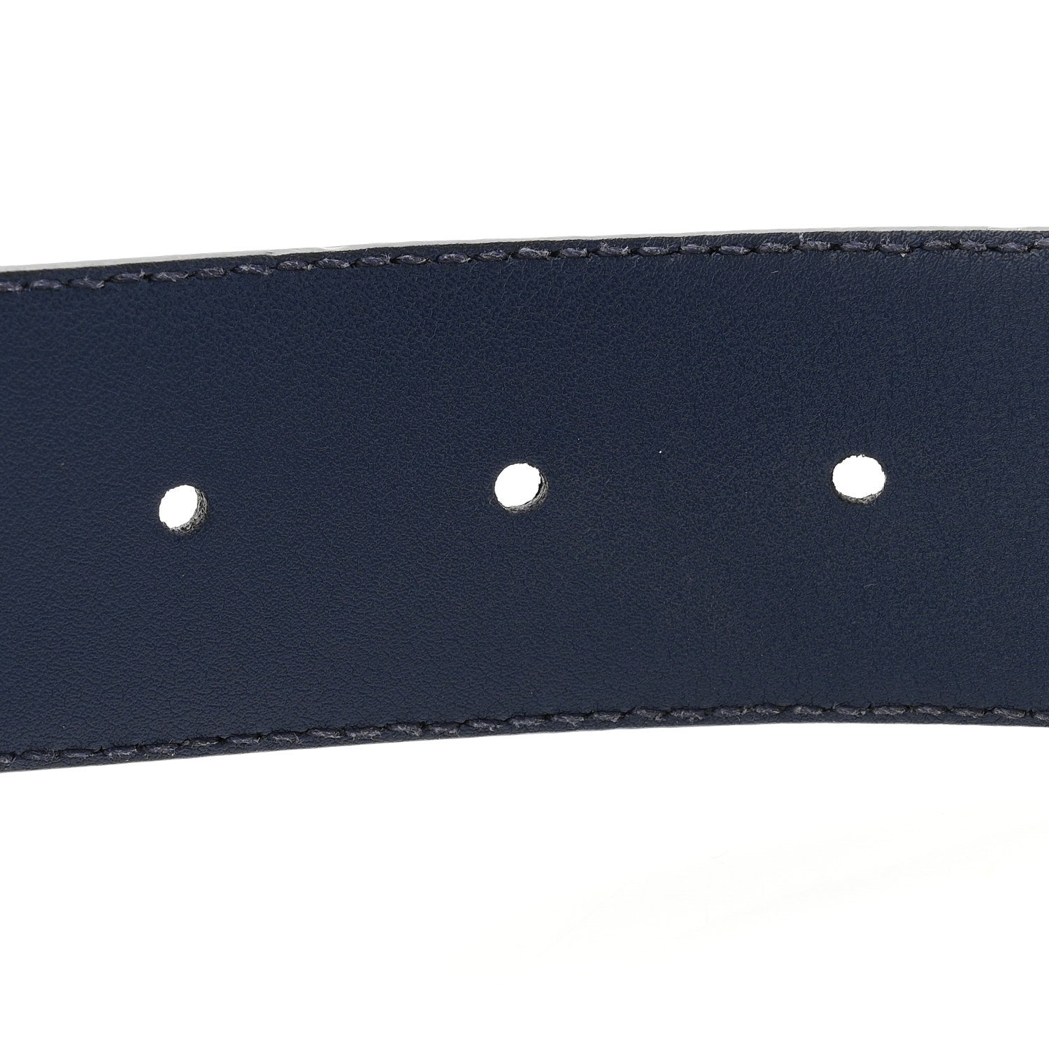 Gucci Moon Calfskin Interlocking G 37mm Belt 75 30 Cobalt Blue 5 of 5