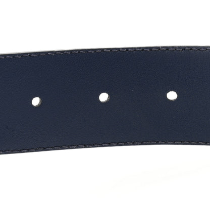 Gucci Moon Calfskin Interlocking G 37mm Belt 75 30 Cobalt Blue 5 of 5