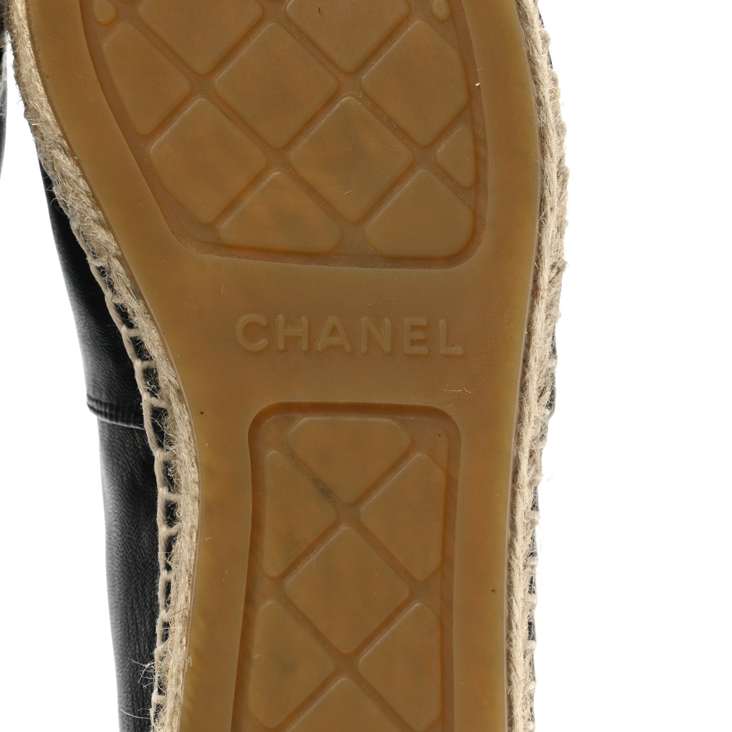 Lambskin CC Espadrilles 37 Black